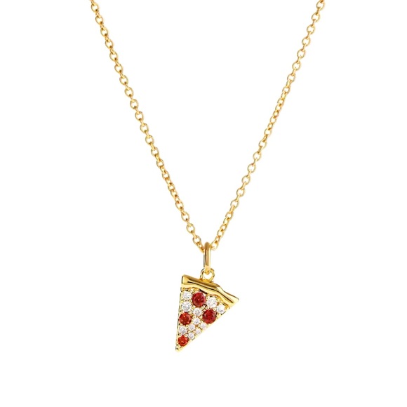 Diana Dorothy Jewelry - Delicate pizza necklace